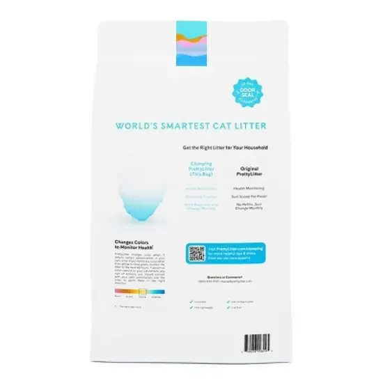 PrettyLitter Unscented Clumping Low Dust Light Weight Cat Litter - 10lbs image {8}