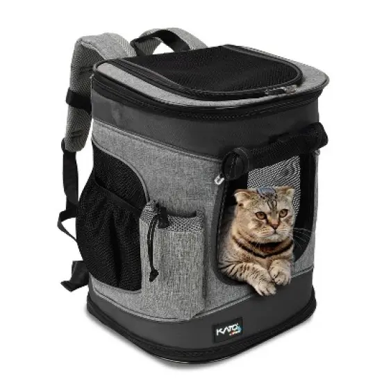 Small Cat and Dog Carrier Backpack, Two-Sided Entry Pet Backpack Travel Carrier, Airline-Approved, Padded Back Support - Tirrinia image {8}