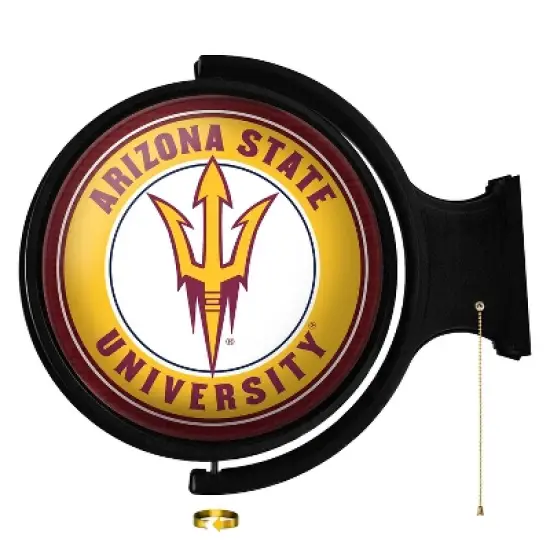 University Original Round Rotating Lighted Wall Sign image {7}