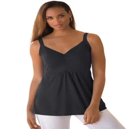 Jessica London Women&rsquo;s Plus Size Shirred Tank image {5}