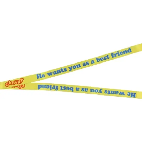 Child's Play Chucky Doll ID Lanyard Badge Holder w Chucky Emblem Rubber Pendant image {3}