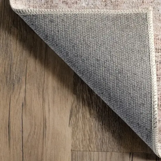 nuLOOM Rosa Machine Washable Distressed Vintage Medallion Area Rug image {6}