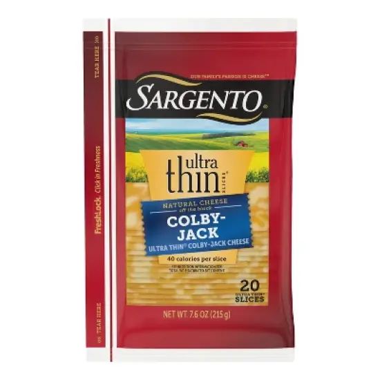 Sargento Ultra Thin Natural Colby-Jack Cheese Slices - 7.6oz/20 slices image {8}
