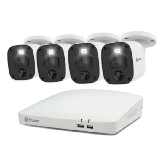 Swann DVR Security System, SWPRO Square Enforcer Bullet Camera, 84680 Hub, White image {2}