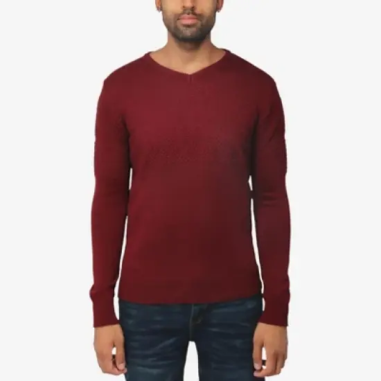 X RAY Men's Slim Fit Pullover V-Neck Sweater, Sweater for Men Fall Winter image {10}