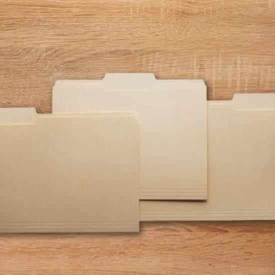 School Smart Manila File Folders, Letter Size, 1/3 Cut Tabs, Pack of 100 image {3}