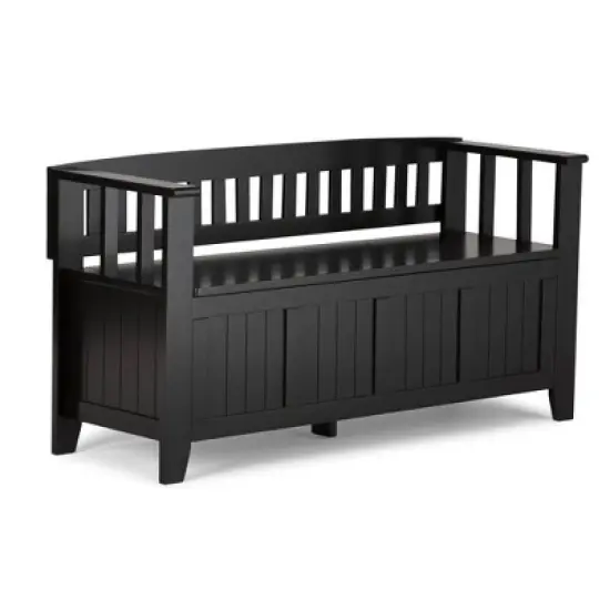 Normandy Solid Wood Entryway Storage Bench - Wyndenhall image {7}