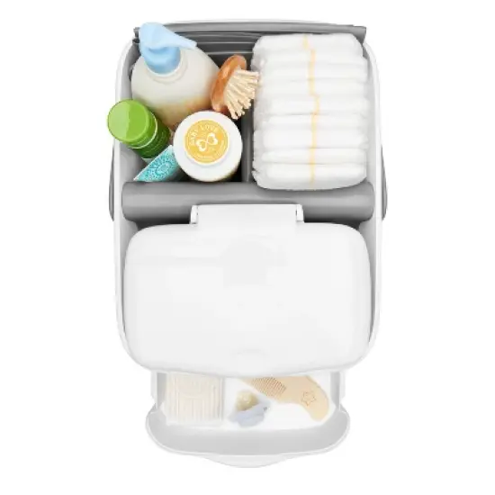 OXO Travel Diaper Caddy with Changing Mat - Gray image {3}