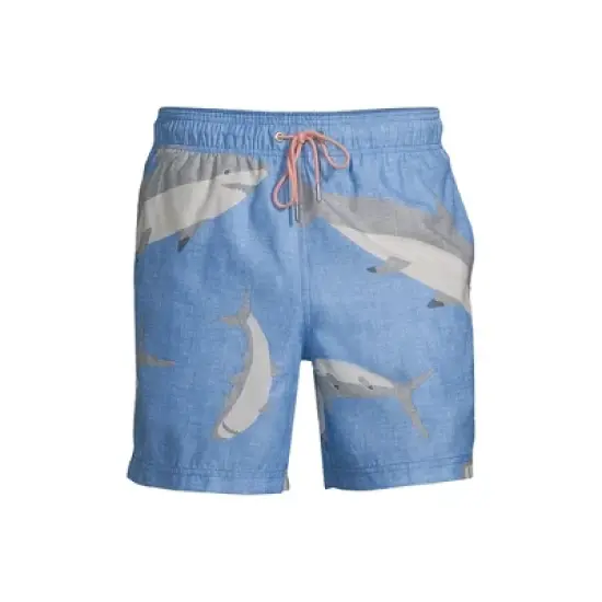 Lands' End Men's 6" Volley Swim Trunks image {6}