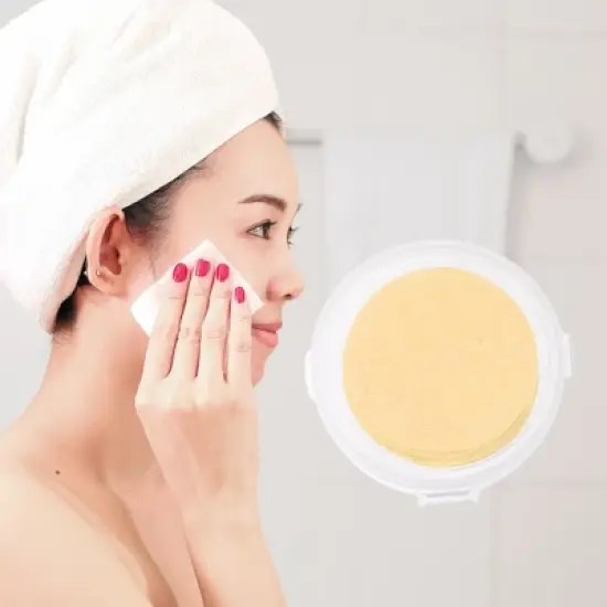 Unique Bargains Round Face Cleaning Compressed Sponge 20 Pcs image {2}