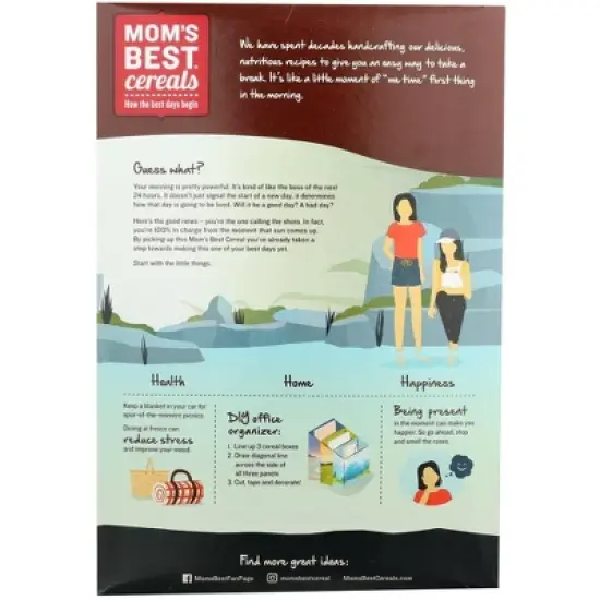 Mom's Best Blueberry Wheatfuls Cereal - Case of 12/22 oz image {2}