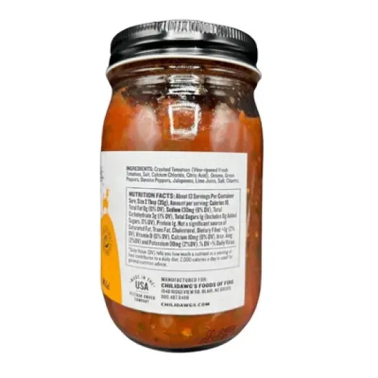 Chili Dawg's Foods of Fire 15.5 oz Mild Salsa - Pack of 2 image {4}