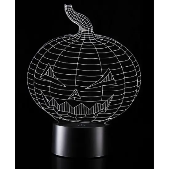 JuzToys 3D Pumpkin Laser Cut Precision LED Lights image {3}