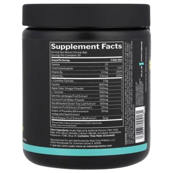 Rule One Proteins Lean&trade;, Non-Stim Weight Management, Blue Razz Lemonade, 6.35 oz (180 g) image {1}