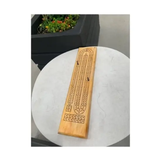AreYouGame.com Solid Wood Cribbage Board Game image {4}