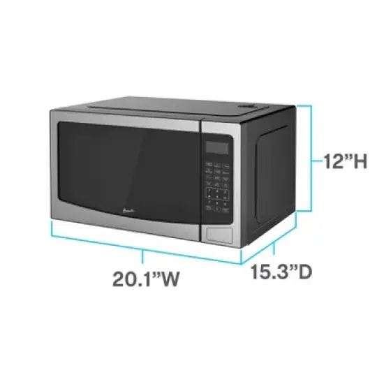 Avanti MT150V3S 1.5 Cu. Ft. Stainless Steel Countertop Microwave image {1}