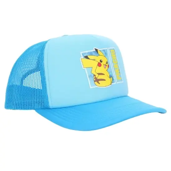 Pokemon Pikachu Mesh and Microfiber Youth Foam Trucker Hat image {2}