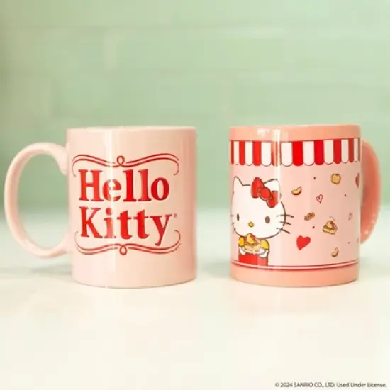 Uncanny Brands Hello Kitty Single Cup Coffee Maker Gift Set with 2 Mugs image {1}