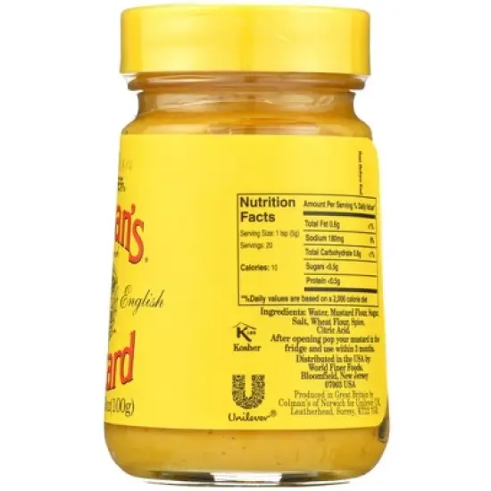 Colman's Original English Mustard - Case of 8/3.53 oz image {3}