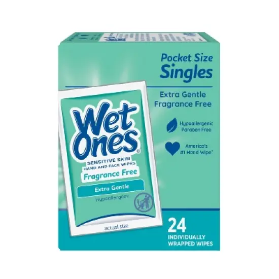 Wet Ones Sensitive Hand Wipes - Unscented - 24ct image {2}
