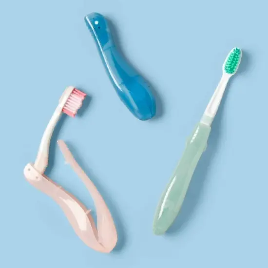 Foldable Travel Toothbrush - up&up&trade; image {1}