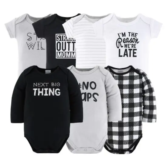 The Peanutshell Cotton Unisex Layette Set - Black & White Check, 23-Pieces, 0-3 Months image {1}