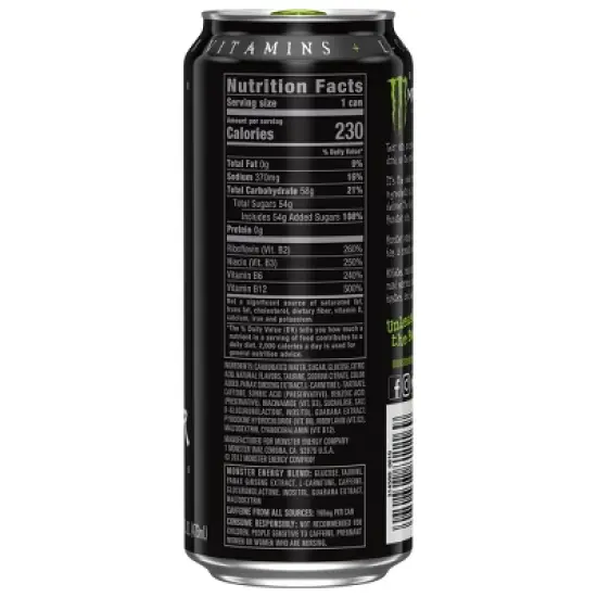 Monster Energy, Original - 16 fl oz Can image {2}