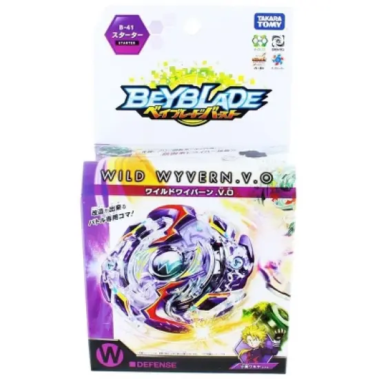 Takara Beyblade Burst B-41 Starter Wild Wyvern.V.O image {1}