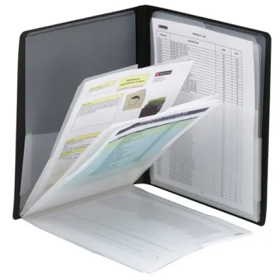 Smead Organized Up  Multi Pocket Organizer, Eight Pockets, Letter Size, Black (87722) image {5}