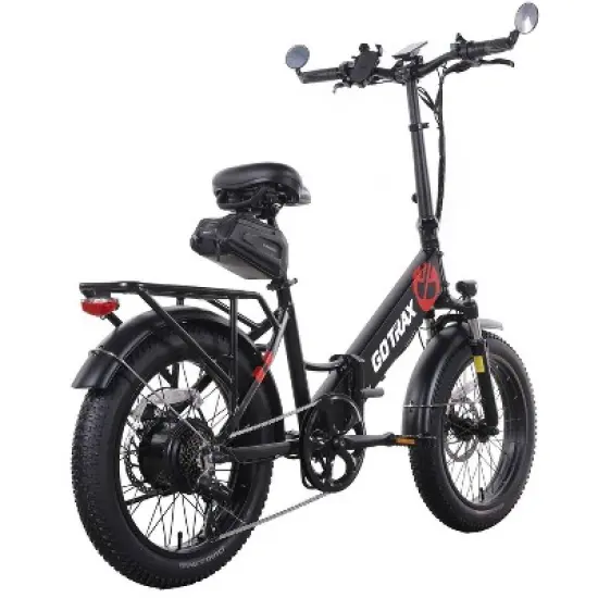 GOTRAX Adult F2V2 20" Step Through Electric Folding Bike image {5}