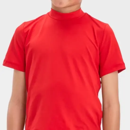 Boys' Solid Rash Guard Top - Cat & Jack&trade; Red image {1}