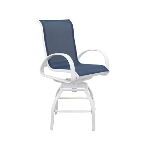 Courtyard Casual Santa Fe 5 pc Balcony Height 48" Round Dining Set  Includes one 48" Balcony Table and Four Balcony Swivel Stools image {4}