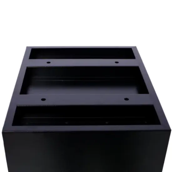 42" Keyless Parcel Drop Box - Galvanized Steel Theft-Proof Package Safe with Anti-Rust Coating & Code Lock, 14x11.3" Secure Delivery Box for Porch image {6}