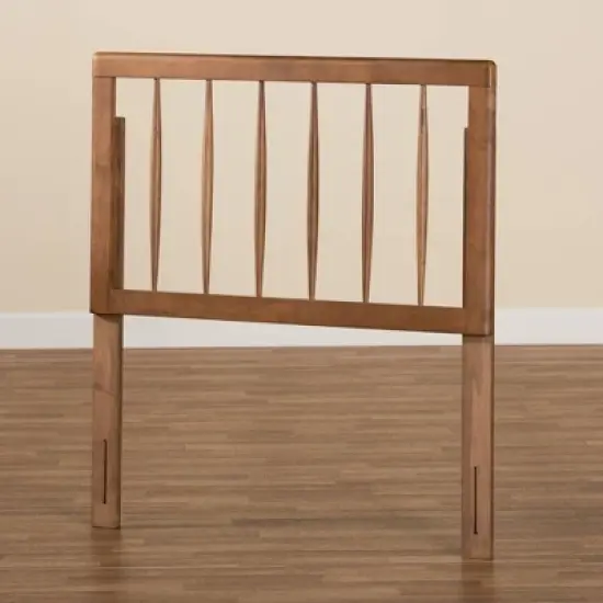 Valin Wood Headboard Walnut - Baxton Studio image {3}
