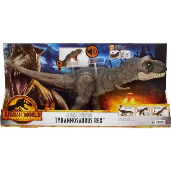 Jurassic World: Dominion Thrash 'n Devour Tyrannosaurus Rex Dinosaur Figure image {5}