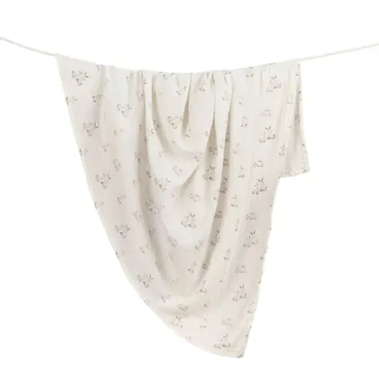 Crane Baby Organic Muslin Swaddle Blanket image {14}
