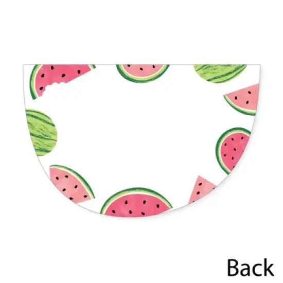 Big Dot of Happiness Sweet Watermelon - Shaped Thank You Cards - Fruit Party Thank You Note Cards with Envelopes - Set of 12 image {3}