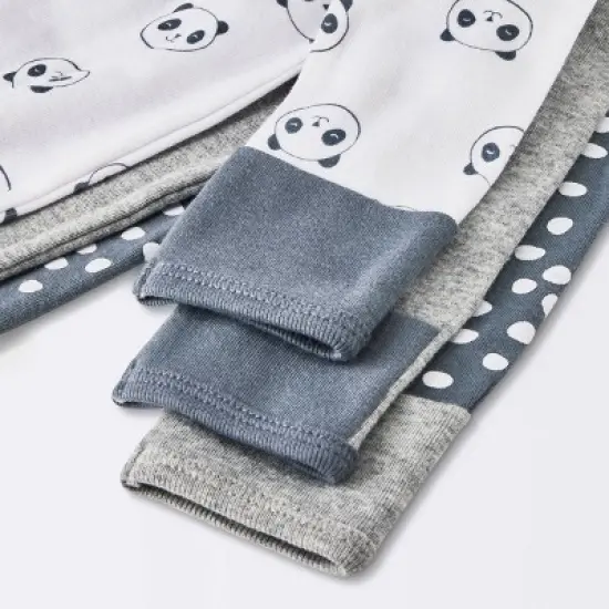 Baby Boys' 3pk Pandas Zip-Up Sleep N' Play - Cloud Island&trade; Heather Gray image {3}
