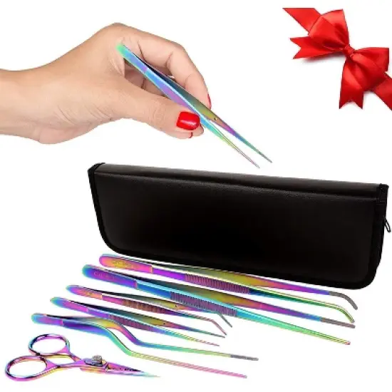 O'Creme Set of Culinary Tweezer Tongs - Set of 6 image {4}