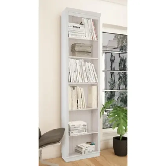 RealRooms Anita Solid Wood 6 Shelf Open Bookcase image {2}