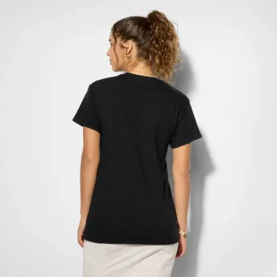 Women's Jelly Roll Broken Short Sleeve Graphic T-Shirt - Black image {2}