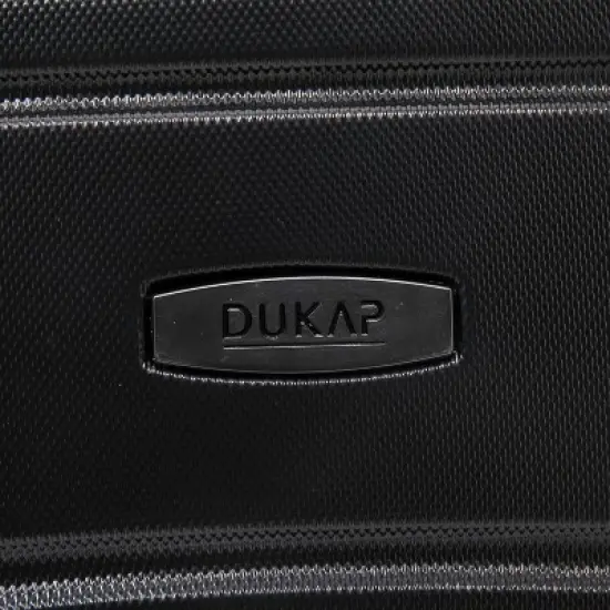 DUKAP Sense Lightweight Hardside Medium Checked Spinner Suitcase - Black image {13}