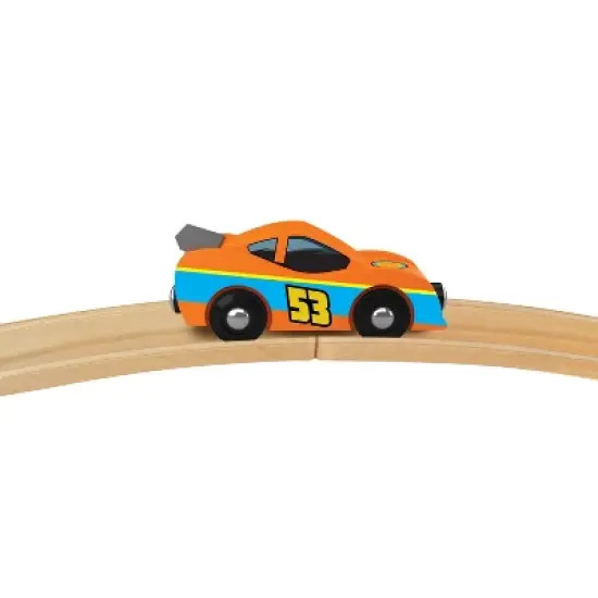 MasterPieces Officially Licensed NASCAR Wooden Toy Train Engine For Kids image {5}