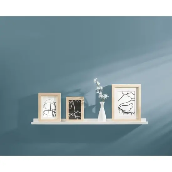 Dolle Border Floating Ledge Wall Shelf (24") - White image {2}