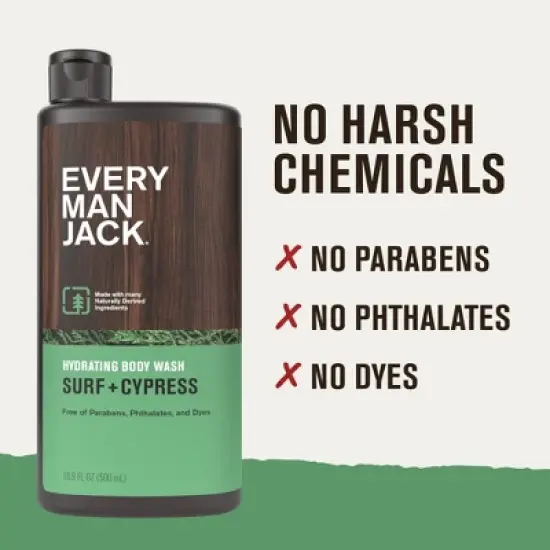 Every Man Jack Body Wash - Surf + Cypress - 16.9 fl oz image {6}
