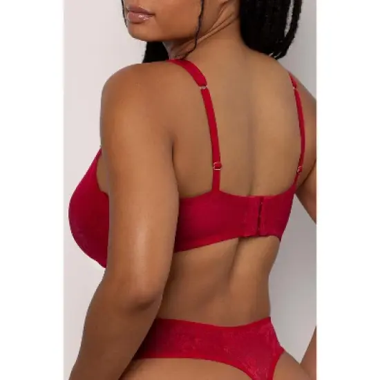 Mesh Plunge Bra image {1}