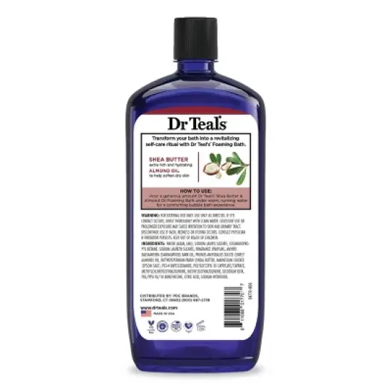 Dr Teal's Shea Butter & Almond Oil Foaming Bubble Bath - 34 fl oz image {1}