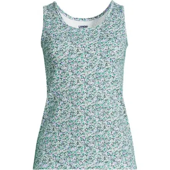 Lands' End Women's Cotton Tank Top image {21}
