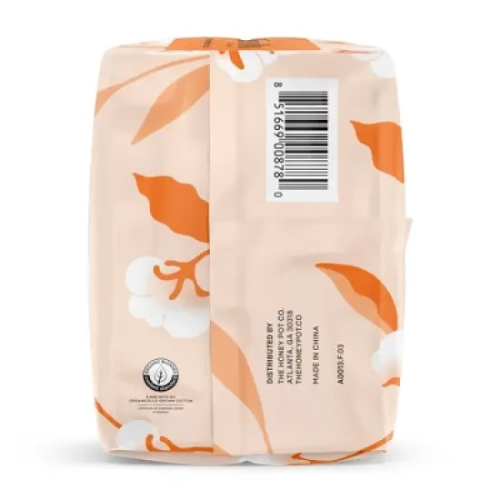 The Honey Pot Company, Non-Herbal Overnight Pads with Wings, Organic Cotton Cover - 12 ct image {13}