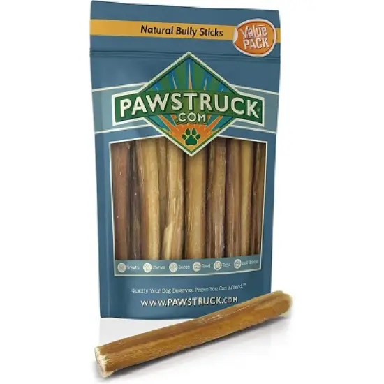 Pawstruck All-Natural Bully Sticks for Dogs & Puppies - Rawhide Free Single Ingredient Dental Chew Treat - Varying Sizes image {10}